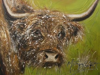 Heather the Highland Cow Canvas Print