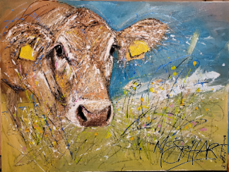 ORIGINAL Cow 100 x 76cm