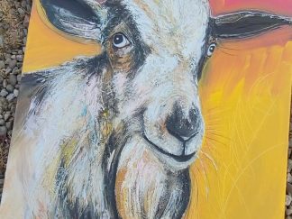 Bonkers Bernie the goat ORIGINAL 76 x 60cm