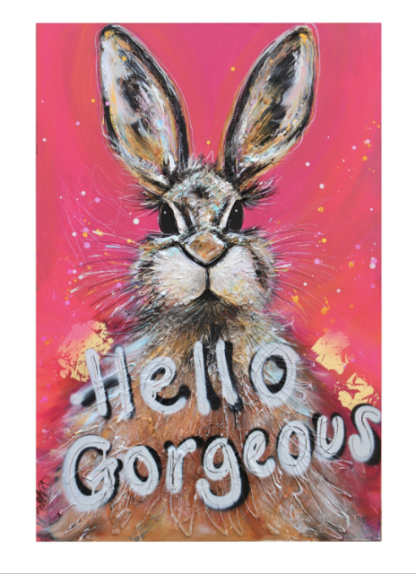 Hello Gorgeous! Hare Giclee Art Print A3