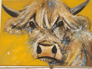 Original Highland Coo 24" x 18"
