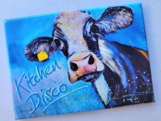 Kitchen Disco Cow Magnet