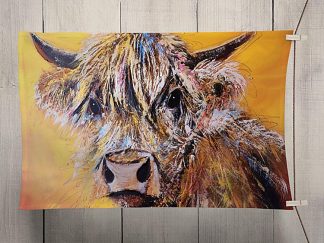 Maisy the Highland Cow Tea Towel. BRAND NEW