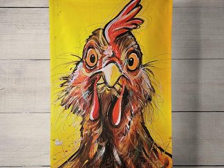 Margorie the Chicken Tea towel