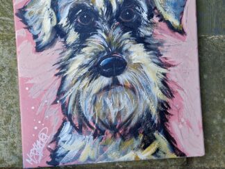 Demo Workshop Miniature Schnauzer Pup Artwork