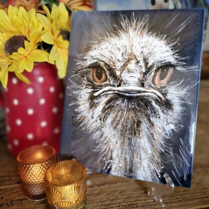 Eric the Ostrich Ceramic Tile