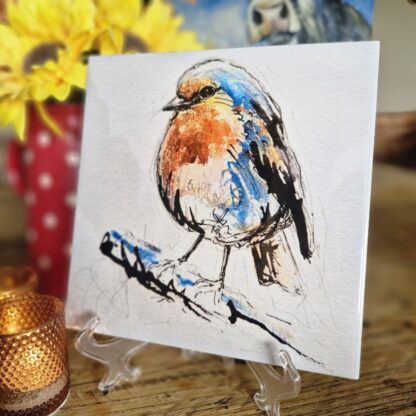 Robin the Ceramic Tile 20 x 20cm