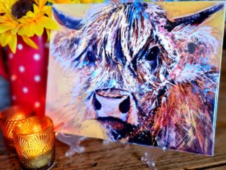 Doris the Highland Cow Ceramic Tile