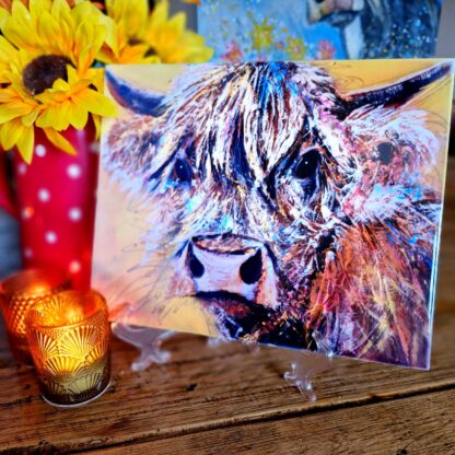 Doris the Highland Cow Ceramic Tile