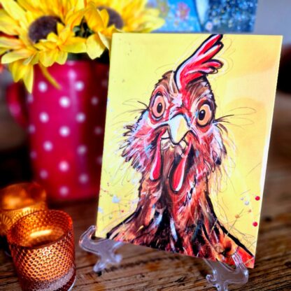 Margorie the Chicken Ceramic Tile