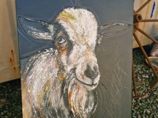 Bonkers Bernie the goat ORIGINAL 76 x 60cm